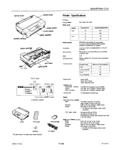Epson ActionPrinter 2250 User manual