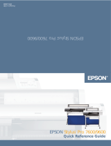 Epson Stylus Pro 7600 User manual
