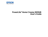 Epson Home Cinema 5025UB User manual