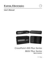 Extron electronics CrossPoint 450 Plus 64 Series User manual