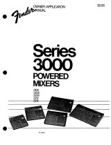 Fender Series User manual