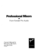 Fender MX 5224 User manual