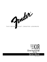 Fender KXR 100 User manual