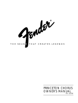 Fender Princeton Sterio Chorus User manual