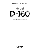 Fostex D-160 User manual