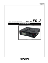 Fostex FR-2 User manual