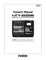 Fostex MR-8HD/CD User manual