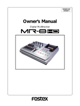 Fostex MR8 HD Owner's manual