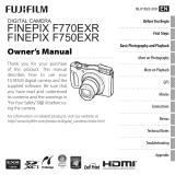 Fujifilm FINEPIX F770EXR User manual