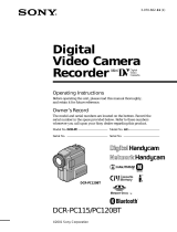 Sony DCR-PC120BT, DCR-PC115 User manual