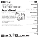 Fujifilm FinePix F800 EXR User manual