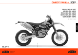 KTM 250 XCF-W ZA 2010 User manual