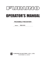 Furuno FAX410/AC User manual