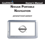 Garmin nuvi 750 for Nissan Cars User manual