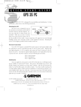 Garmin GPS 35 PC User manual