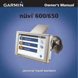 Garmin 650 User manual