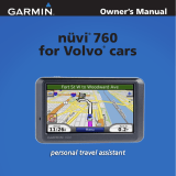 Garmin Nüvi 760 for Volvo Cars User manual