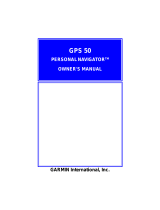 Garmin GPS 50 User manual