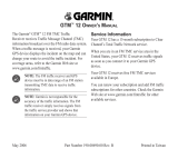 Garmin GTM 12 User manual