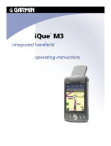 Garmin iQue M3 User manual