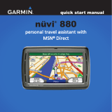 Garmin 880 User manual