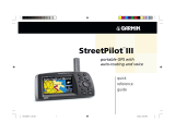 Garmin StreetPilot Series StreetPilot III User manual
