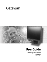 Gateway FPD-1940 User manual