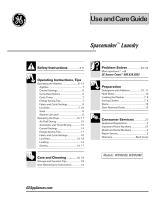 GE Unitized Spacemaker WSM2420 User manual