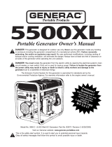 Generac 5500XL User manual