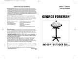 George Foreman Indoor/Outdoor Grill User manual