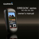 Garmin Oregon 550 GPS,Korea User manual