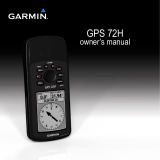 Garmin GPS 72H User manual
