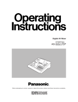 Panasonic AGMX70P - AV SWITCHER User manual