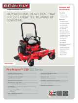 Gravely Pro-Master 992187 User manual