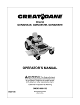 Great Dane Chariot GDRZ25KAE User manual