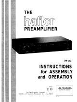 Hafler DH-110 User manual