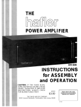 Hafler DH-500 Amplifier User manual