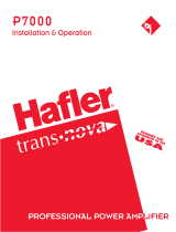 Hafler P7000 Amplifier User manual