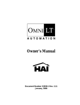 Home Automation 21A00-1 OmniLT User manual