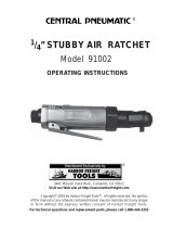 Central Pneumatic Central Pneumatic 1/4" Stubby Air Ratchet 91002 User manual