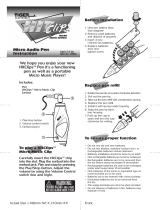 Hasbro Hitclips Micro Audio Pen User manual