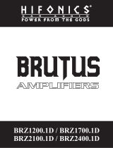 Hifonics Brutus BRZ User manual
