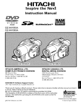 Hitachi DZMV580A - 1MP DVD Camcorder User manual