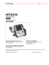 Hitachi VMH-100LA - Camcorder User manual