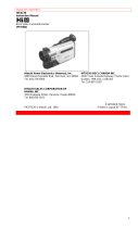 Hitachi VMH-38A - Camcorder User manual