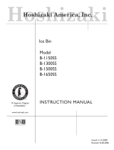 Hoshizaki American, Inc. B-1650SS User manual