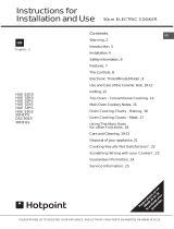 Hotpoint HUE52G ELEC COOKER INS User manual