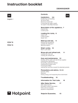 Whirlpool FDW 70 User manual