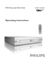 Philips dvdr 725h-05 User manual