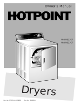 Hotpoint NVLR333GT0WB User manual